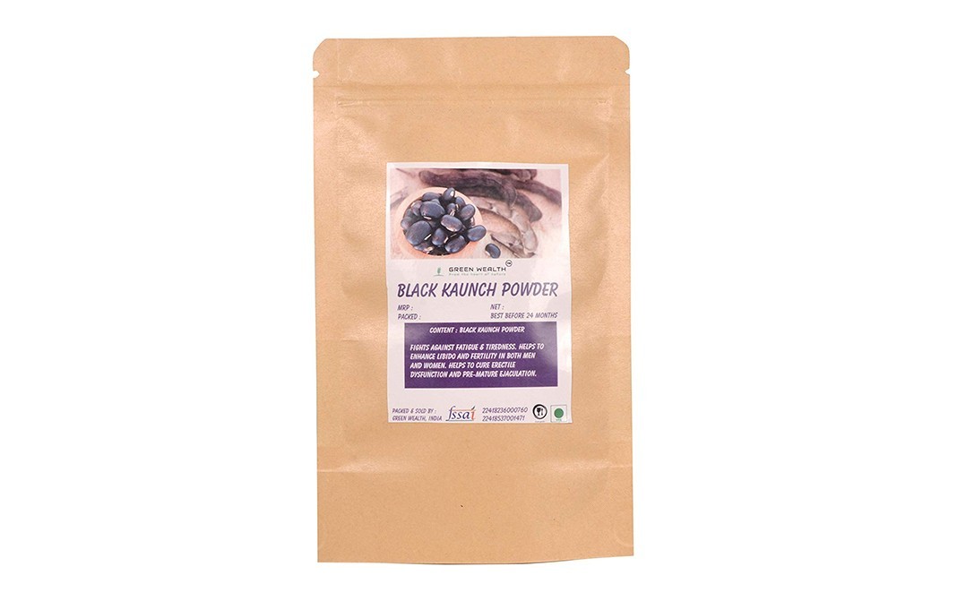Green Wealth Black Kaunch Powder    Pack  100 grams